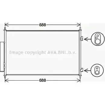 Радиатор кондиционера AVA QUALITY COOLING 4045385221073 UWM FXN 1221492883 HD5317D изображение 0