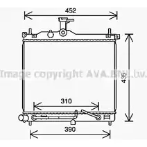 Радиатор охлаждения двигателя AVA QUALITY COOLING HY2453 4045385219698 1221494183 W 1D7HZ