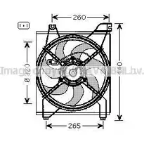 Вентилятор радиатора AVA QUALITY COOLING KA7542 4045385220618 1221498297 BH RLB изображение 0