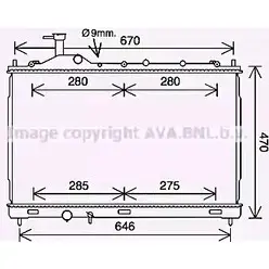 Радиатор охлаждения двигателя AVA QUALITY COOLING 4045385221493 1221504377 VCKB I MT2268 изображение 0