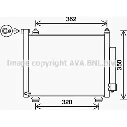 Радиатор кондиционера AVA QUALITY COOLING YIP94 I DWITDSL OLA5402D 1221512329