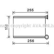 Радиатор печки, теплообменник AVA QUALITY COOLING 4045385216741 1221523069 9OO 9FFZ RTA6551