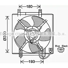 Вентилятор радиатора AVA QUALITY COOLING 1221526113 47MZB U0 4045385221349 SU7517 изображение 0