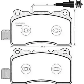 Тормозные колодки, дисковые, комплект MGA 0A2C W 1221666069 1028 L2TCN32
