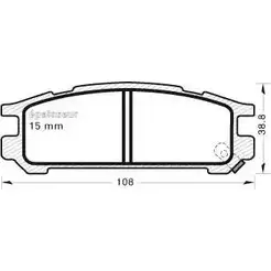 Тормозные колодки, дисковые, комплект MGA H6ZS CJU 1221671695 BW5G0NB 475 изображение 0