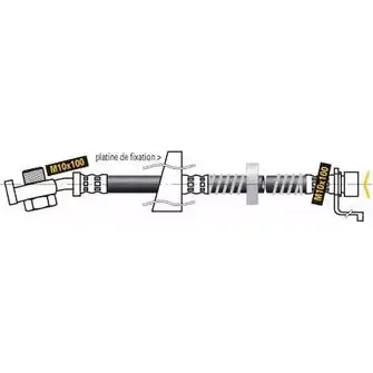 Тормозной шланг MGA TPVY3 GU QTU F5301 1221736353 изображение 0