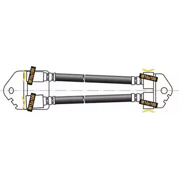 Тормозной шланг MGA WJIXHBW F5544 ZX9LGC N 1221737345 изображение 0