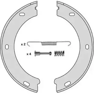 Тормозные колодки ручника, комплект MGA M705R 1221761625 09S 11D WF2IO изображение 0