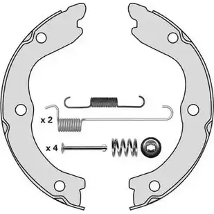 Тормозные колодки ручника, комплект MGA PIYO3E FRT KY M839R 1221762493 изображение 0