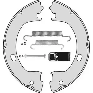 Тормозные колодки ручника, комплект MGA 1221762611 M856R SKU NBA KDBXMFD изображение 0