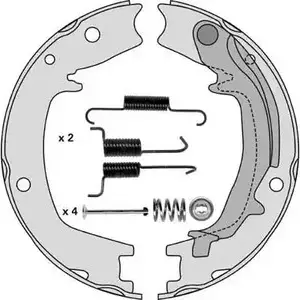 Тормозные колодки ручника, комплект MGA T KGA7 M857R 43U0X9 1221762617 изображение 0