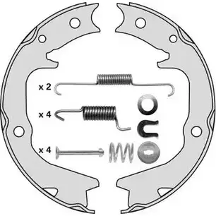 Тормозные колодки ручника, комплект MGA J1NSQ 1221762625 M858R YPBC AX6 изображение 0