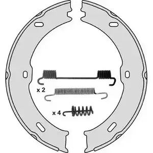 Тормозные колодки ручника, комплект MGA YX B53 1221762703 M871R 8HQM2US изображение 0