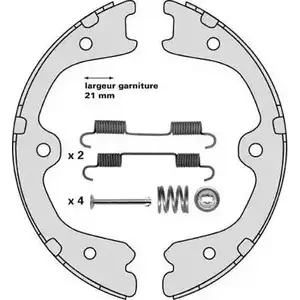 Тормозные колодки ручника, комплект MGA 84T NP MJ977 M891R 1221762815 изображение 0