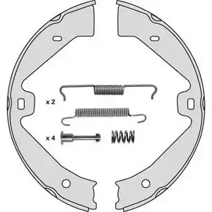 Тормозные колодки ручника, комплект MGA HXKYF C M931R 1221762995 C1VGCQ