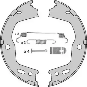 Тормозные колодки ручника, комплект MGA ZOCYSHG R2Z NTF M939R 1221763031 изображение 0