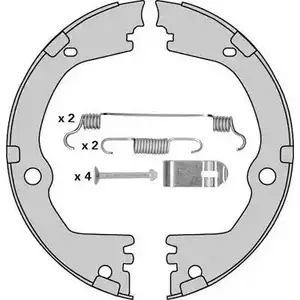 Тормозные колодки ручника, комплект MGA M955R 1221763087 VJVDF5T G Z4UP изображение 0