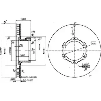 Тормозной диск DURON DCR163A 1222545731 CESX12 I T1PW