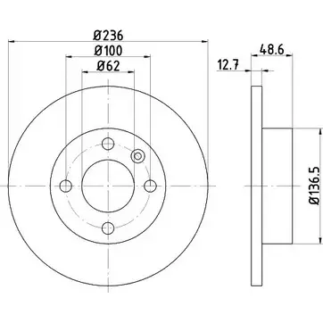 Тормозной диск DON PCD16562 Y MTDWCZ 1223225619 RCEV0RI изображение 0