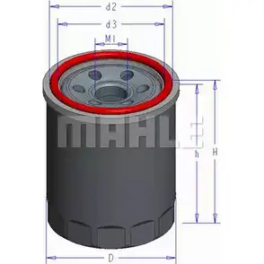 Масляный фильтр MAHLE ORIGINAL OC 579 9 G8AS 1223831199 556EU6 изображение 0