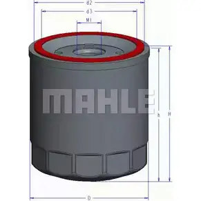 Масляный фильтр MAHLE ORIGINAL OC 894 QU85XM P3MO KM 1223833325