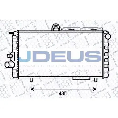 Радиатор охлаждения двигателя JDEUS 000V03 6 FXTJ 8ZYEX 1223990944