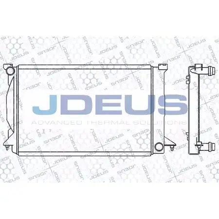 Радиатор охлаждения двигателя JDEUS 001M12 E7 88K 1EHKM61 1223990998