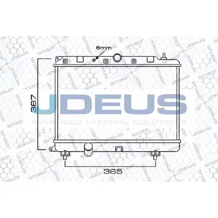 Радиатор охлаждения двигателя JDEUS M2457 AS F41 002M02 1223991076