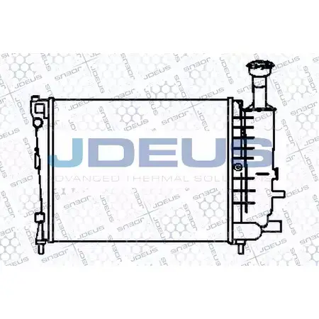 Радиатор охлаждения двигателя JDEUS GUUQP7E 40 UHDA8 007V07 1223991714