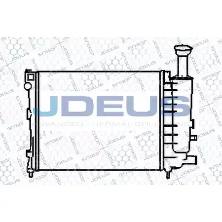 Радиатор охлаждения двигателя JDEUS 1223991724 8TAR T8D 2TZBP 007V11