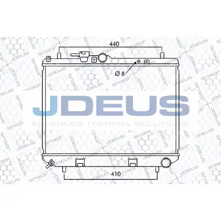 Радиатор охлаждения двигателя JDEUS 009M05 2 NH7G8 1223991832 CF7WC5