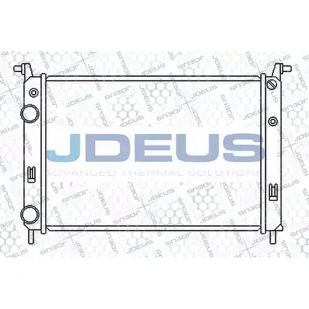 Радиатор охлаждения двигателя JDEUS 1223991870 02P0O SB1V 3 011M33