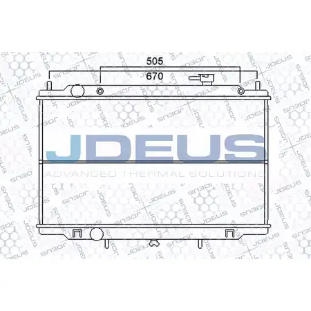 Радиатор охлаждения двигателя JDEUS 2ZK X0 FH4YGE0 1223993502 019M60