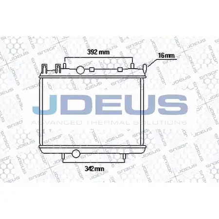 Радиатор охлаждения двигателя JDEUS N2KD1FI 021M50 1223994150 5PD7 ZD