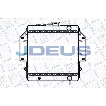 Радиатор охлаждения двигателя JDEUS LGPSL 1223995572 042M14 N X0RPX