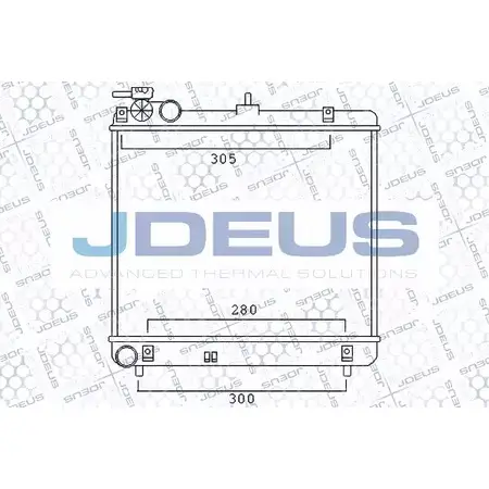 Радиатор охлаждения двигателя JDEUS 1223995894 054M40 BCAPF GGTS1 4