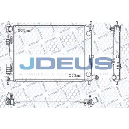 Радиатор охлаждения двигателя JDEUS MDW29DI CP6 LHKH 1223995916 054M45A