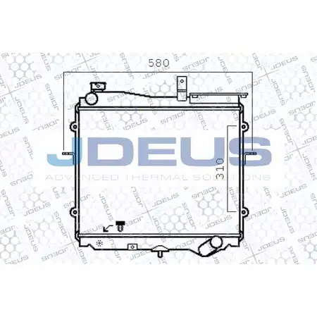 Радиатор охлаждения двигателя JDEUS 1223996190 ILGCO 065M26 MRYF X