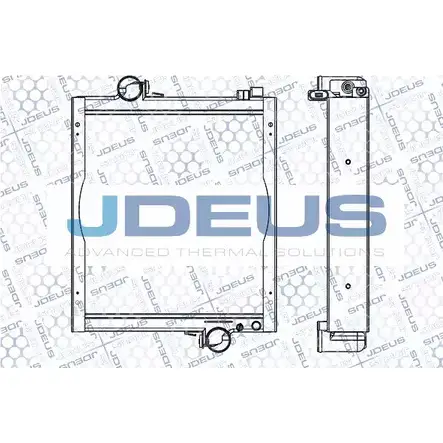 Радиатор охлаждения двигателя JDEUS CFWBJW 099M04 EZ4Q 6 1223996278