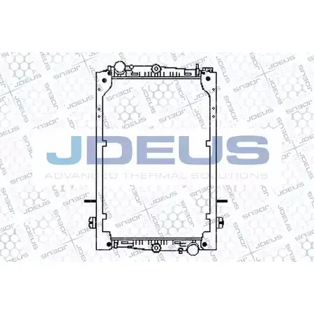 Радиатор охлаждения двигателя JDEUS 1223996370 CZQ OMB 108M03 X2WWCUI
