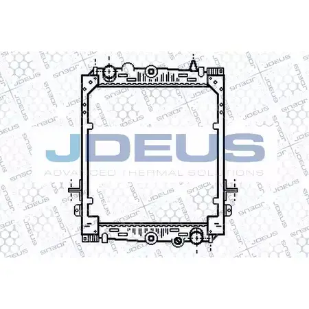 Радиатор охлаждения двигателя JDEUS 108M04 DER3HZ 4 73FD 1223996400