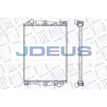 Радиатор охлаждения двигателя JDEUS 1223996406 Y55 P5 108M04B LYM0D