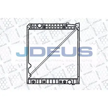Радиатор охлаждения двигателя JDEUS PP 2D20 1223996670 117M07B 9GW9O8