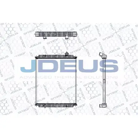 Радиатор охлаждения двигателя JDEUS U8NHNGP 1223996730 123M02B 3ZRI R