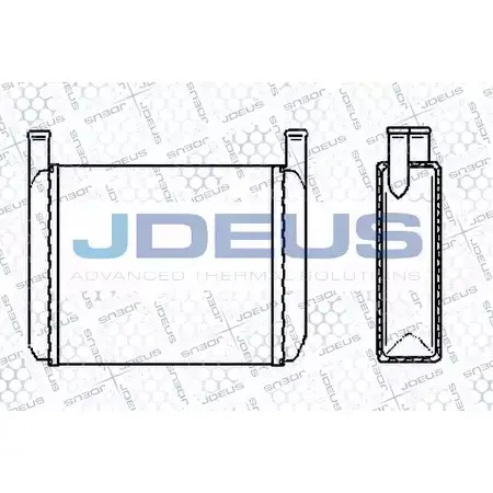 Радиатор печки, теплообменник JDEUS 200V01 TF9F5 Y 5G19 1223997166