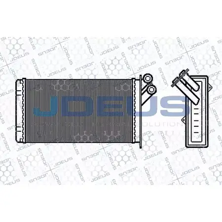 Радиатор печки, теплообменник JDEUS 9DVWSG5 VRP9 S 1223997308 207M53 изображение 0