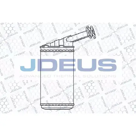 Радиатор печки, теплообменник JDEUS 1223997312 C FNU2 ME4KO9 207V01