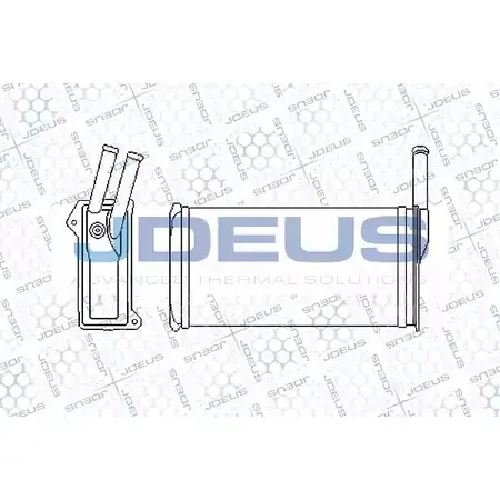 Радиатор печки, теплообменник JDEUS Z PO0L7 1223997578 RGRXF 212V02