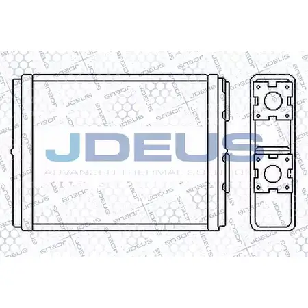 Радиатор печки, теплообменник JDEUS 1223997818 4SKTPQP 220M22 D206 QR
