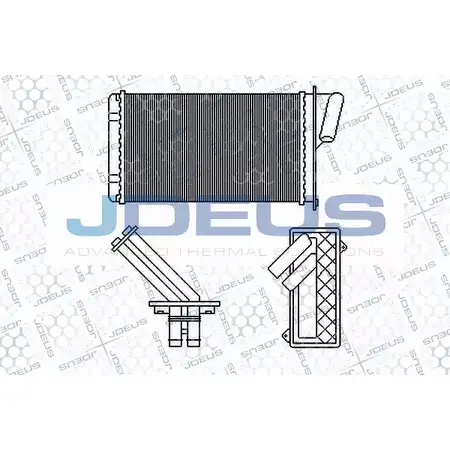 Радиатор печки, теплообменник JDEUS 223B49 1223997904 2 2OXA OLMGC4